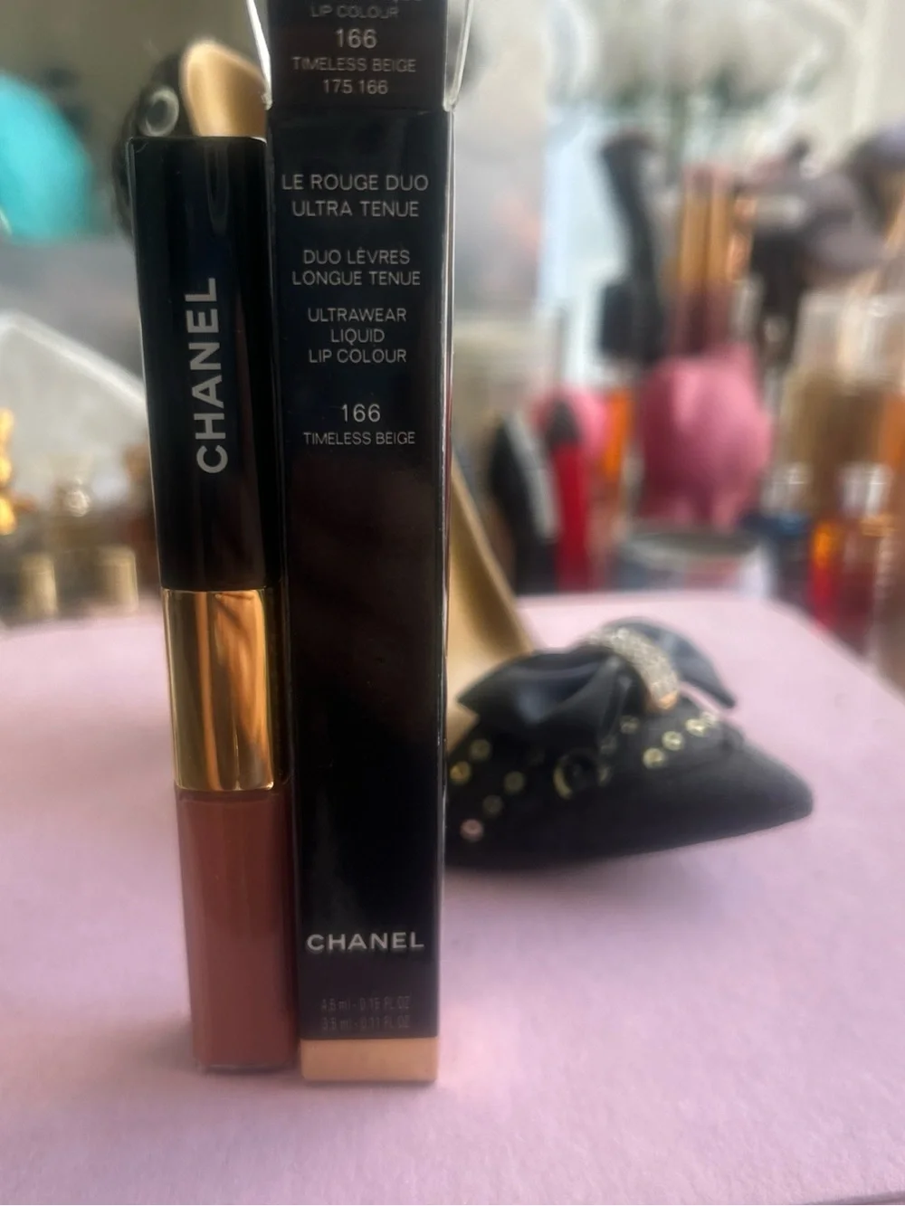 CHANEL Le Rouge Duo Ultra Tenue Liquid Lip Colour 166 Timeless Beige